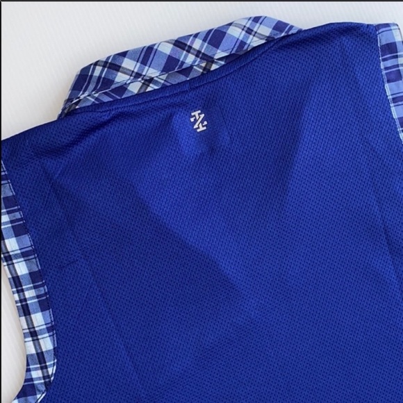 3/$20 Izod Plaid V-Neck Golf Tank Top - Picture 7 of 10